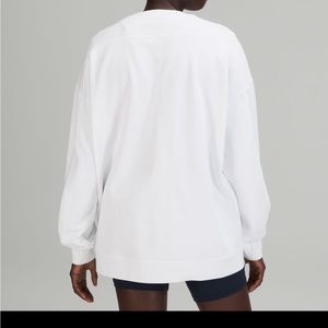 Lululemon Perfectly Oversized Crew size 4 WHITE